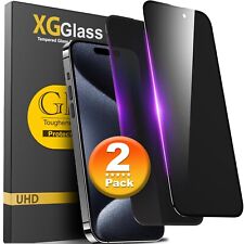 2x iPhone 15 14 13 12 11 Pro Max Privacidad AntiSpy Vidrio Templado Protector de Pantalla segunda mano  Embacar hacia Argentina