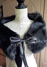 Black fake fur for sale  YORK