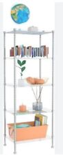 5 Tier Shelf Shelving Units, Small Storage Rack, 45x30x120cm, Grey for sale  Shipping to South Africa