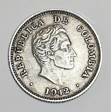 1942 - Moneda de 10 Centavos Colombia - Plata 0.900 - Antigua - KM # 196 - ¡HERMOSA!¡! segunda mano  Embacar hacia Argentina