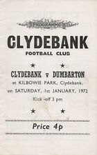 Clydebank dumbarton 1st for sale  DUNDEE