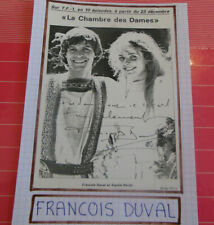 Francois duval autograph d'occasion  Expédié en Belgium