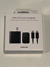 Samsung 45W PD Super Fast Wall Charger w/ USB-C Cable EP-T4510XBEGUS - OPEN BOX for sale  Shipping to South Africa