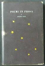 Poemi prosa gide usato  Italia
