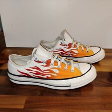 Used, Converse white flames pumps trainers size uk 7 eu 40 for sale  Shipping to South Africa