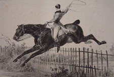 Grande lithographie equitation d'occasion  Brumath