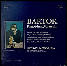 BARTOK: Música para Piano, Volume II-NM1962 3LP CAIXA GYORGY SANDOR VOX com NOTAS comprar usado  Enviando para Brazil