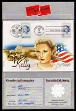 USA - Monaco Joint Issue Princess Grace Kelly - engr. Slania, FDC, edycja limitowana na sprzedaż  PL