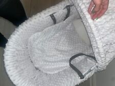 moses basket grey and white was never used comes with inside matteess for sale  Shipping to South Africa