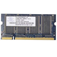 Módulo de mesa de memoria Sodimm Nanya NT512D64SH8B0GN-6K 512 MB 333 MHZ DDR1 RAM segunda mano  Embacar hacia Mexico