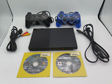 Usado, Paquete de consola delgada Sony PS2 con 2 controladores y 2 juegos SCPH-90001 LEER DESC. segunda mano  Embacar hacia Argentina