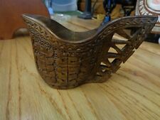 VINTAGE HAND CARVED WOOD WEDDING CUP (KUKSA) MADE IN YUGOSLAVIA for sale  Shipping to South Africa