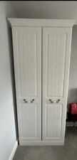 White double wardrobe for sale  HUDDERSFIELD