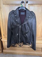 Allsaints leather jacket for sale  KIDDERMINSTER