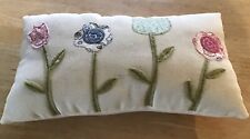 Embroidered flower pillow for sale  New Haven