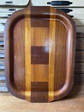 Used, Vintage 19" Wood Parquet Veneer Laminate Utili-Tray Indianapolis Indiana Company for sale  Shipping to South Africa