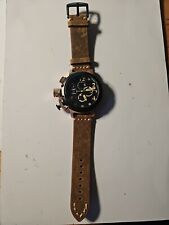 U Boat Watch Italo Fontana relógio automático, pulseira de couro nova comprar usado  Enviando para Brazil