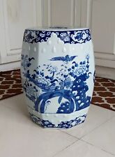 Um grande banquinho chinês antigo de porcelana octogonal azul e branco para jardim comprar usado  Enviando para Brazil