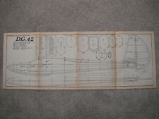 Silent Flight Plans of the DG-42 um modelo de planador vintage 153 cm envergadura comprar usado  Enviando para Brazil