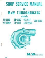 Turbocharger shop manual for sale  Bryan