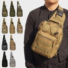Outdoor Tactical Sling Bag Military MOLLE Crossbody Pack Chest Shoulder Backpack for sale  Shipping to South Africa