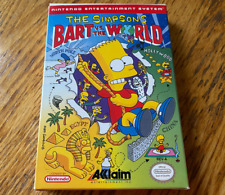 Os Simpsons: Bart vs. Jogo original The World completo na caixa Nintendo NES comprar usado  Enviando para Brazil