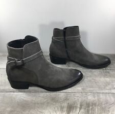 Botas sociais masculinas Frye 80888 Grady Jodhpur cinza camurça com zíper tamanho 10.5, usado comprar usado  Enviando para Brazil