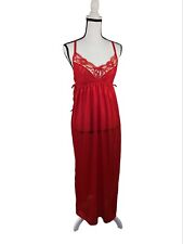 Usado, Vestido de lingerie vintage Adonna vermelho renda náilon fenda extremamente alta muito sexy médio comprar usado  Enviando para Brazil