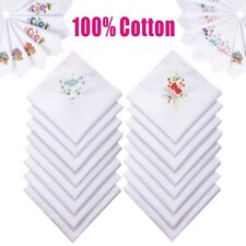 12pcs ladies handkerchiefs for sale  UK