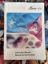 Bernina Bernette Deco 500 Embroidery Machine Owners Instruction Manual, used for sale  Shipping to South Africa
