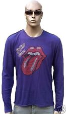 Wow Amplified Ufficiale Rolling Stones Strass Lingua Rock Vip Sweater T-Shirt S comprar usado  Enviando para Brazil