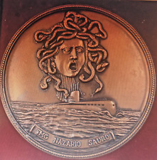 Placca bronzo sommergibile usato  Marino