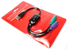 Usado, PS2 Mouse Keyboard para USB Adapter Y Splitter Combo Converter comprar usado  Enviando para Brazil
