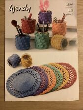 Wendy Double Knit One Size Crochet Place Mats & Pot Covers Pattern 5898 for sale  Shipping to South Africa