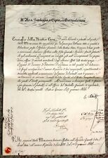 1846 documento originale usato  Torino