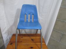 Virco Chairs Escuela Kindergarten Plástico 14" Niños Azul Estudiante Apilable De Colección, usado segunda mano  Embacar hacia Argentina
