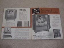 Folleto de ventas de televisión Hallicrafters original de los años 50. segunda mano  Embacar hacia Argentina