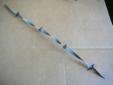 BRINKERHOFFS LANCE CUT BLACK BARBS GALVANIZED TWISTED RIBBON ANTIQUE BARBED WIRE for sale  Shipping to South Africa