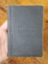 Folheto de instruções antigo 1900 Oddfellows IOOF cerimônia fúnebre comprar usado  Enviando para Brazil