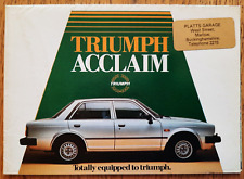 Triumph acclaim car for sale  BERKHAMSTED