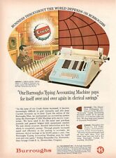 1964 Pubblicità vintage BURROUGHS ACCOUNTING MACHINES URAGUAY ORANGE CRUSH usato  Osimo