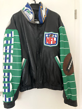 Nfl leather jacket for sale  Shipping to Ireland