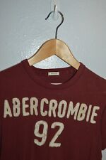 Camiseta Abercrombie & Fitch Crew vintage MÚSCULO costurada fina pequena adulta marrom desbotada comprar usado  Enviando para Brazil