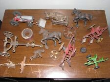 Lote de piezas antiguas de tractor de camión de juguete fundido para carro caballo y más segunda mano  Embacar hacia Argentina
