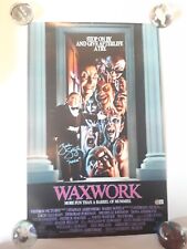 Waxwork poster signed for sale  COLCHESTER