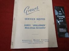 Greeves service notes for sale  Shipping to Ireland