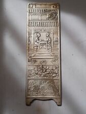 Placca/tablet in metallo bianco firmato cinese. C1920 usato  Spedire a Italy
