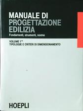 Manuale progettazione edilizia usato  Italia