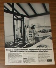 Publicidad rara POGGENPOHL diseño de cocina - los arquitectos recomiendan Poggenpohl 1973 segunda mano  Embacar hacia Argentina