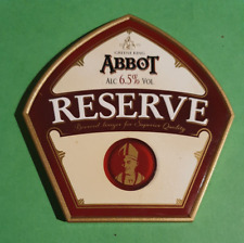 Emblema de clipe de bomba de cerveja frente GREENE KING cervejaria ABBOT RESERVE real ale Suffolk comprar usado  Enviando para Brazil